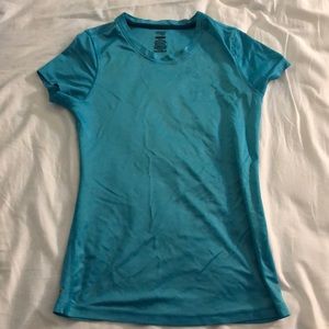 Blue silky T-Shirt